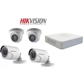 Bộ 4 Camera 2.0Mp Hikvision (Trong Nhà Hoặc Ngoài Trời) chính hãng