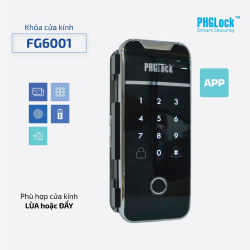 KHÓA CỬA KÍNH, KHÓA ĐIỆN TỬ PHGLock FG6001 chính hãng
