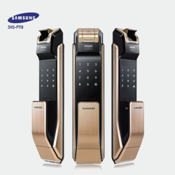 lắp đặt Khoá cửa điện tử SAMSUNG SHS-P718LBG/EN tại hà nội