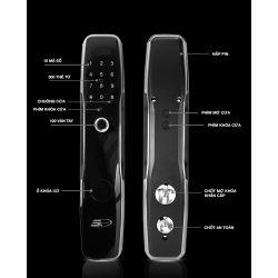 Khoá cửa vân tay 5ASYSTEMS 5A SK6000 Tròn - Được Phân Phối Tại An Toàn Ngày Đêm