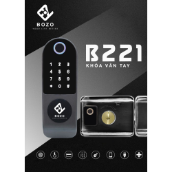 Khóa cửa cổng vân tay 2 mặt BOZO B221 Dual