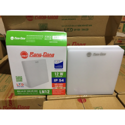 Đèn Led ốp trần vuông 12W đế nhựa