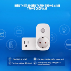 Lắp đặt Ổ CẮM WIFI THÔNG MINH BROADLINK SP3S giá rẻ