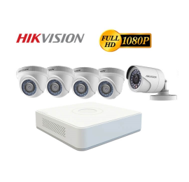 Bộ 5 camera 2.0Mp Hikvision (Trong Nhà Hoặc Ngoài Trời)