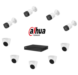 Bộ 9 Camera 2.0 MP Dahua (Trong Nhà Hoặc Ngoài Trời) chính hãng