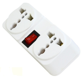 Ổ cắm đôi đa năng có công tắc nguồn TW2-A
