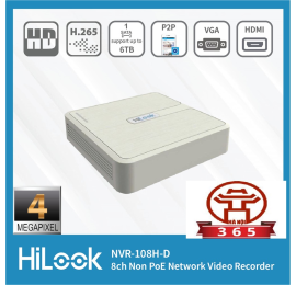 Bán Đầu ghi hình IP 8 kênh HiLook NVR-108H-D