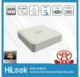 Bán Đầu ghi hình IP 4 kênh HiLook NVR-104H-D